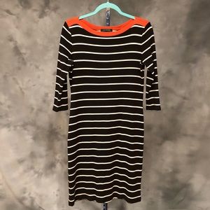 Lauren Ralph Lauren Brown Dress/Tunica - 100% Cotton - Size M